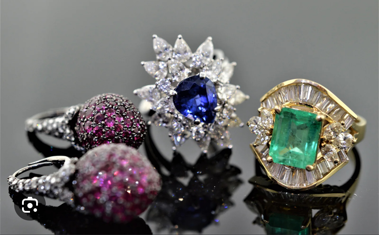 Precious gemstone jewelry